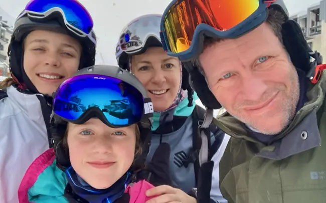 Debra Searle - Debra with her family